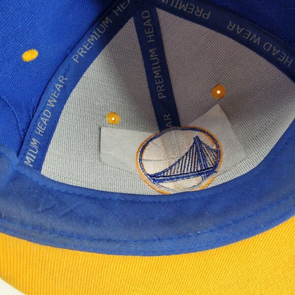 Golden State Warriors Blue and Yellow Men's Snapback NBA Hat Cap - Picture 13 of 13